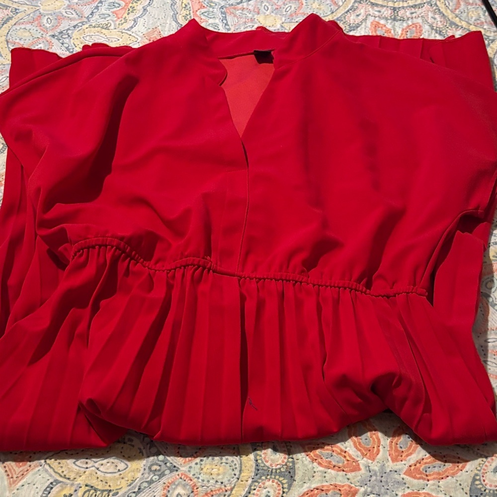 SHEIN Red Midi Dress - Picture 7 of 7